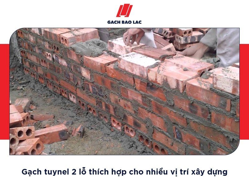 Gạch 2 lỗ là gì? Ứng dụng của gạch tuynel 2 lỗ trong xây dựng