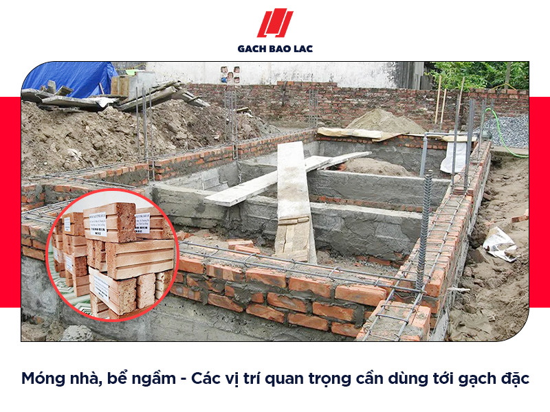 Những vị trí nên chọn gạch đặc khi xây nhà 